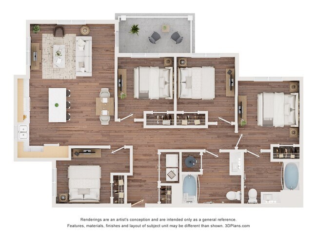 4AA (Wheelchair Accessible) 2-112 floor plan